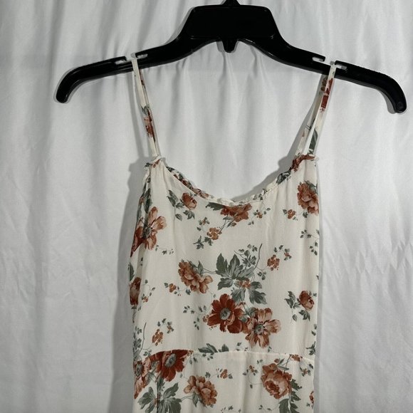 $218 Reformation [‎ 6 ] Cassandra Midi Dress in Veranda Floral Ivory #5831 - Picture 3 of 15